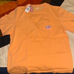 Vineyard Vines Men's Bright Orange Tee